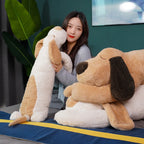 Peluche Chien Géant 150cm Polochon – Doudou Toutou Moelleux Coussin Lit