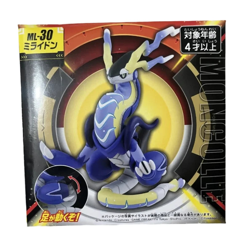Sélection de figurines Pokémon variées incluant des Pokémon emblématiques, des formes de Teracristal et des dresseurs.