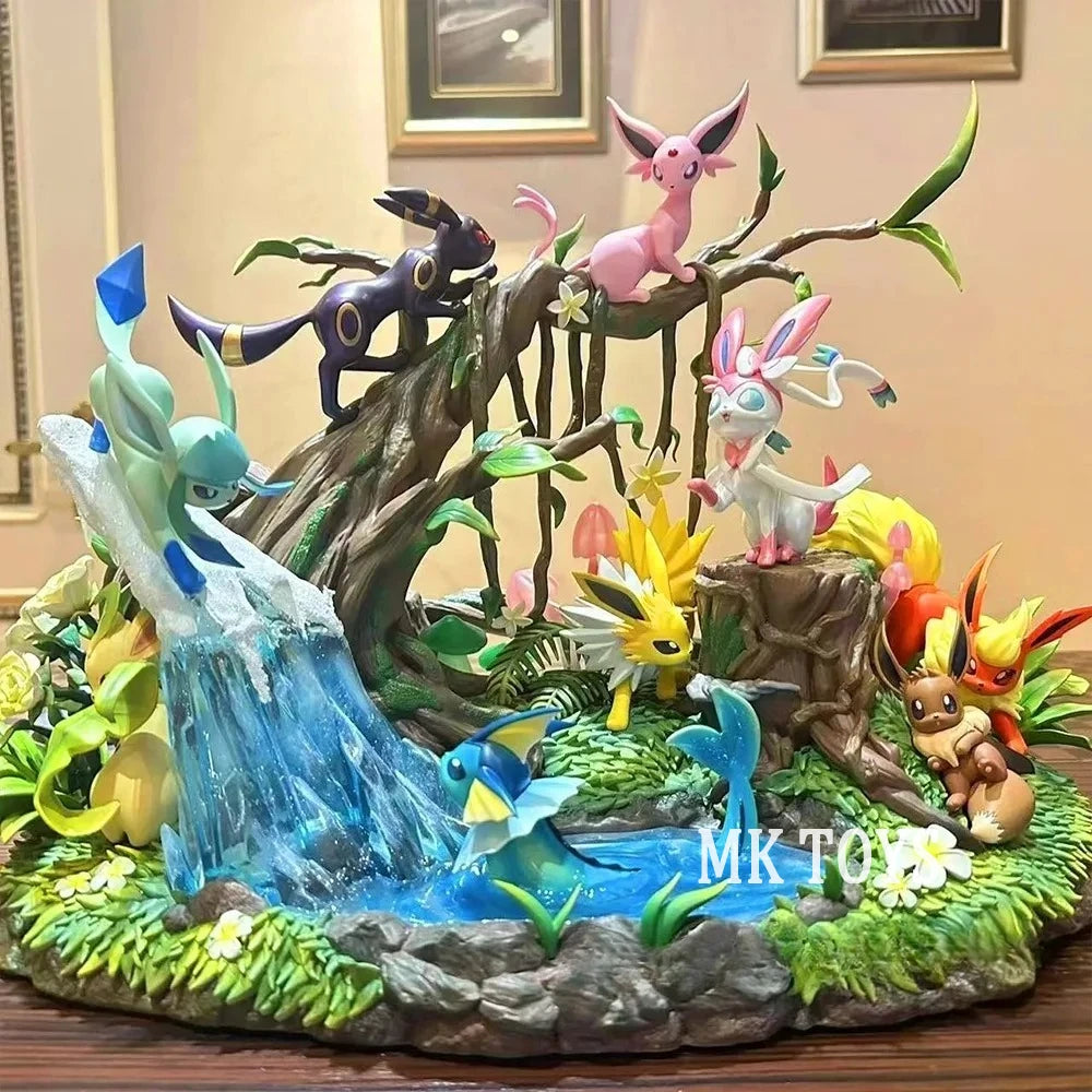 Statue Figurine Pokémon Grand Diorama Évolutions Évoli (27cm)