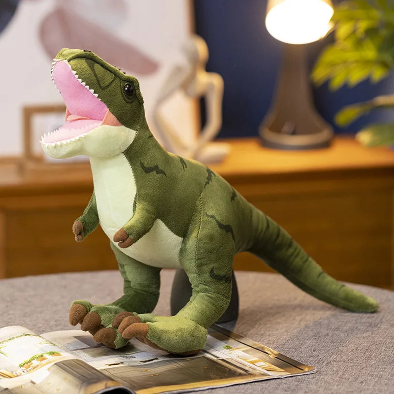 Peluche Dinosaure Réaliste Colore – Triceratops, Diplodocus & Stegosaure