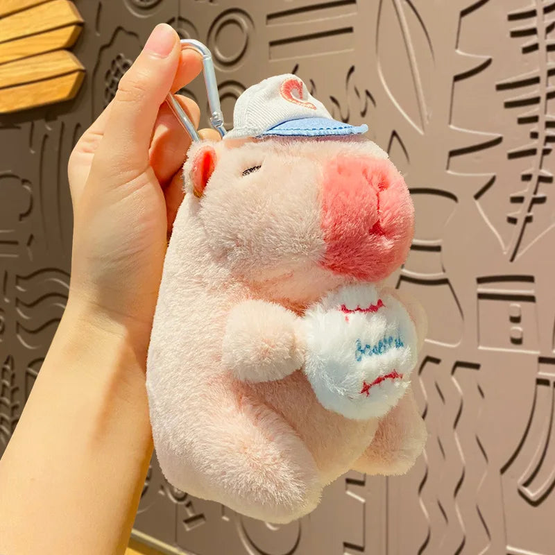 Kit Accessoires Auto Peluche Capybara – Repose-Tête, Protège-Ceinture & Boîte Mouchoirs