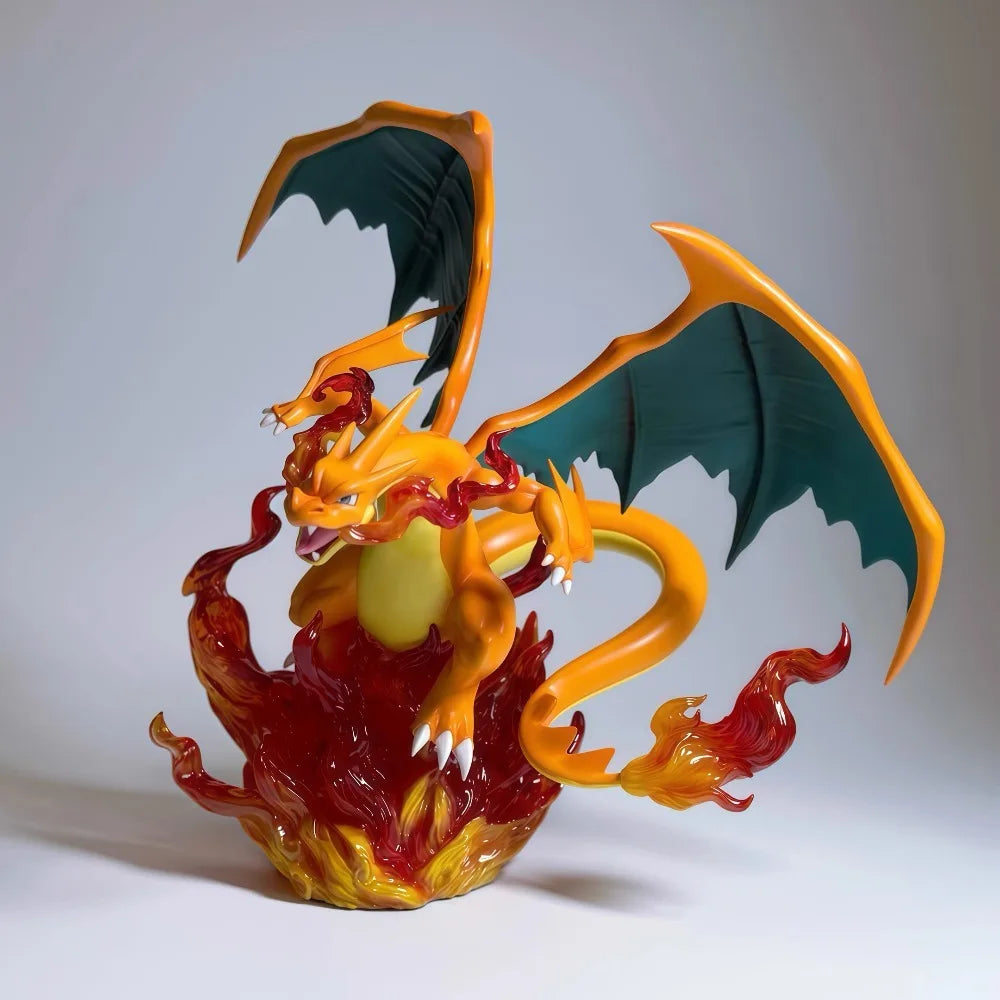 Statue Figurine Pokémon Méga-Dracaufeu X & Y - Affrontement Brasier (36cm)