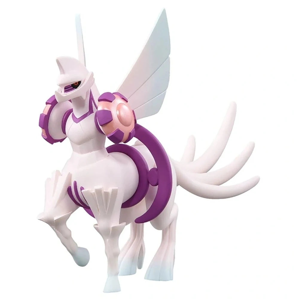 Figurine Pokémon officielle des maîtres du temps et de l'espace, Dialga et Palkia.