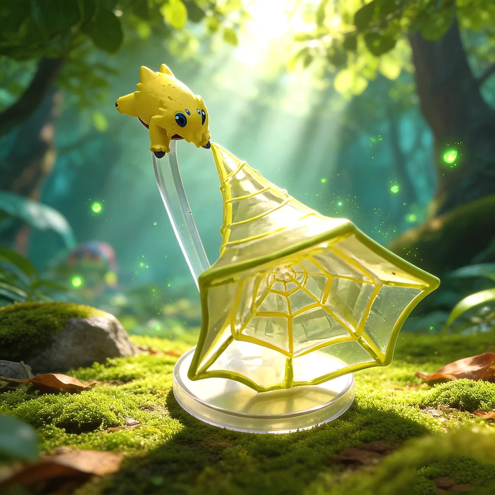 Lot de figurines Pokémon de collection avec des effets de cristal et d'attaques translucides