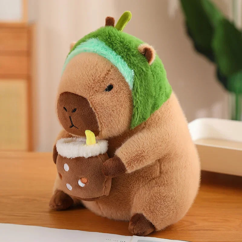Peluche Capybara Déguisé Kawaii – Doudou Mignon Cosplay Toast, Licorne & Chapeau