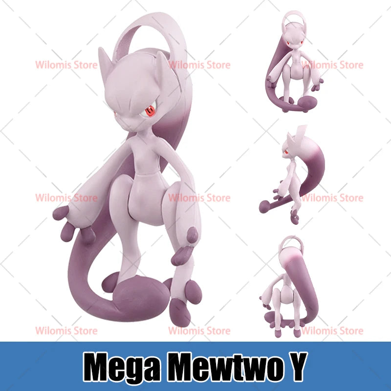 Figurines Pokémon de collection regroupant des formes évoluées et des Méga-Évolutions emblématiques.