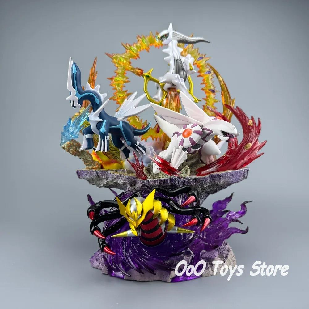 Statue Figurine Pokémon Légendaires Sinnoh - Arceus, Dialga, Palkia & Giratina (35cm)