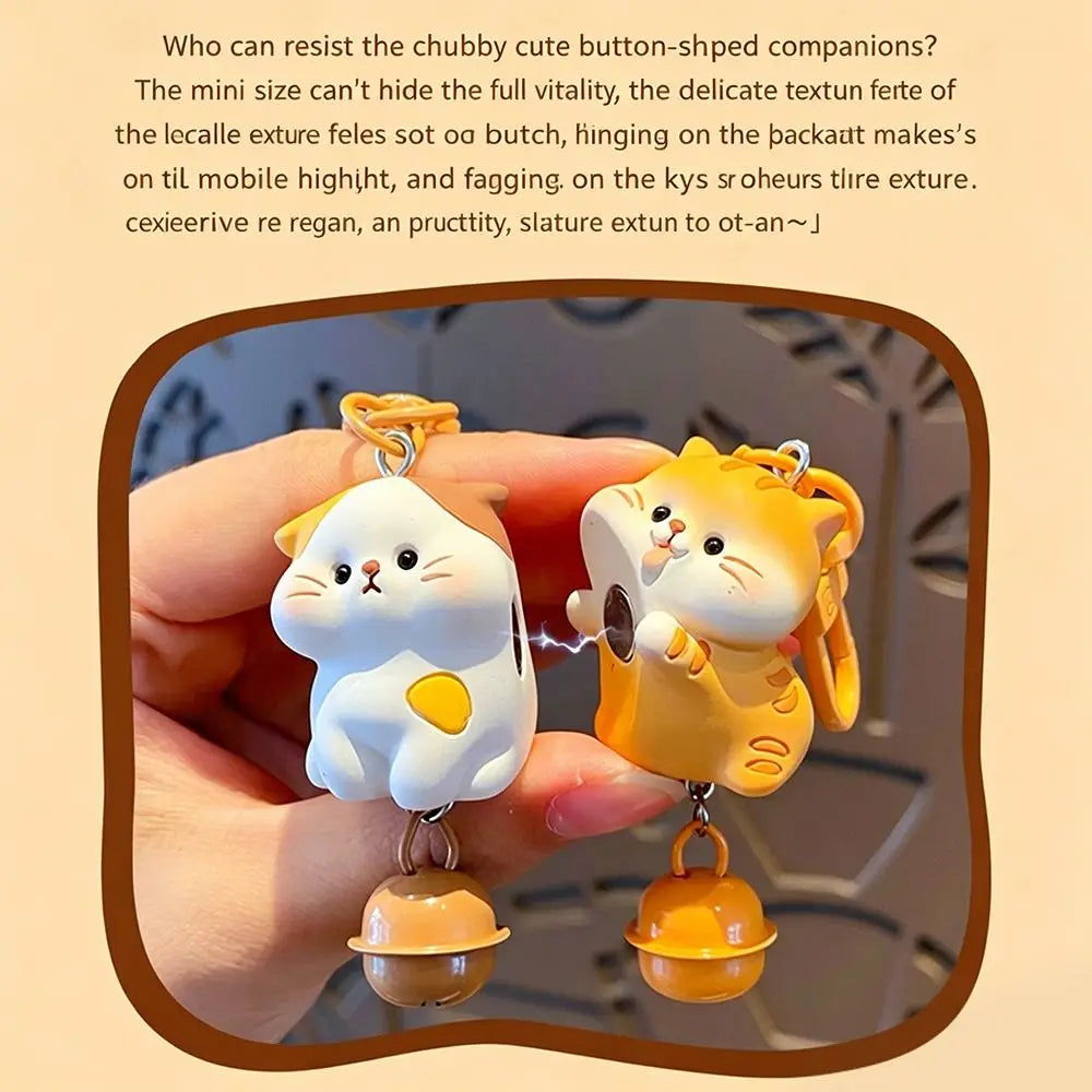 Duo Porte-Clés Chats Gourmands – Pendentif Sac Bubble Tea & Glace