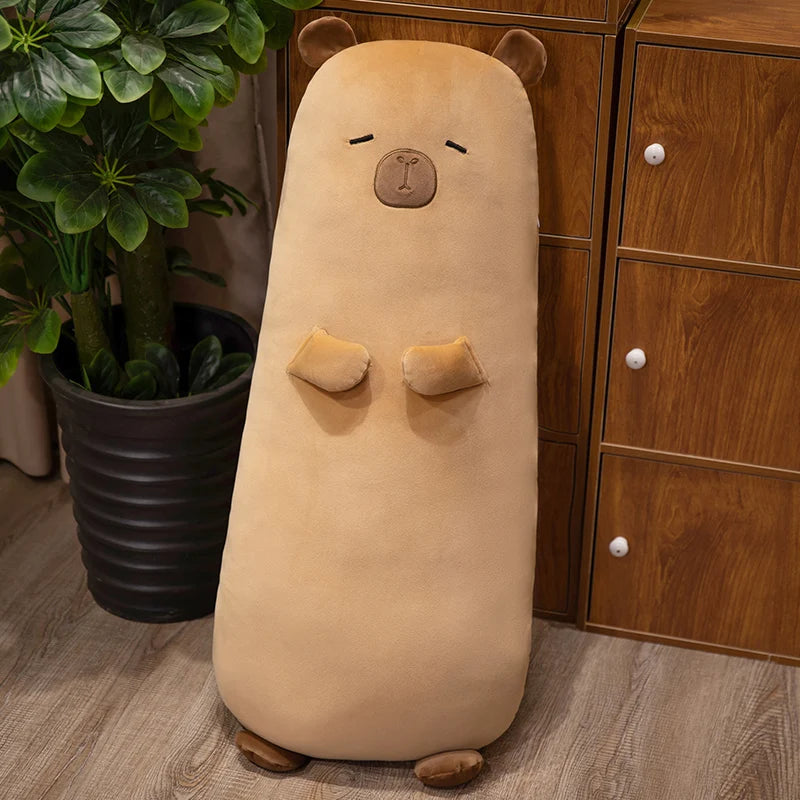 Peluche Capybara Géante Debout – Grand Doudou Kawaii Moelleux Décoration Lit