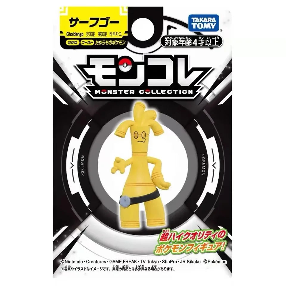 Sélection de figurines Pokémon variées incluant des Pokémon emblématiques, des formes de Teracristal et des dresseurs.