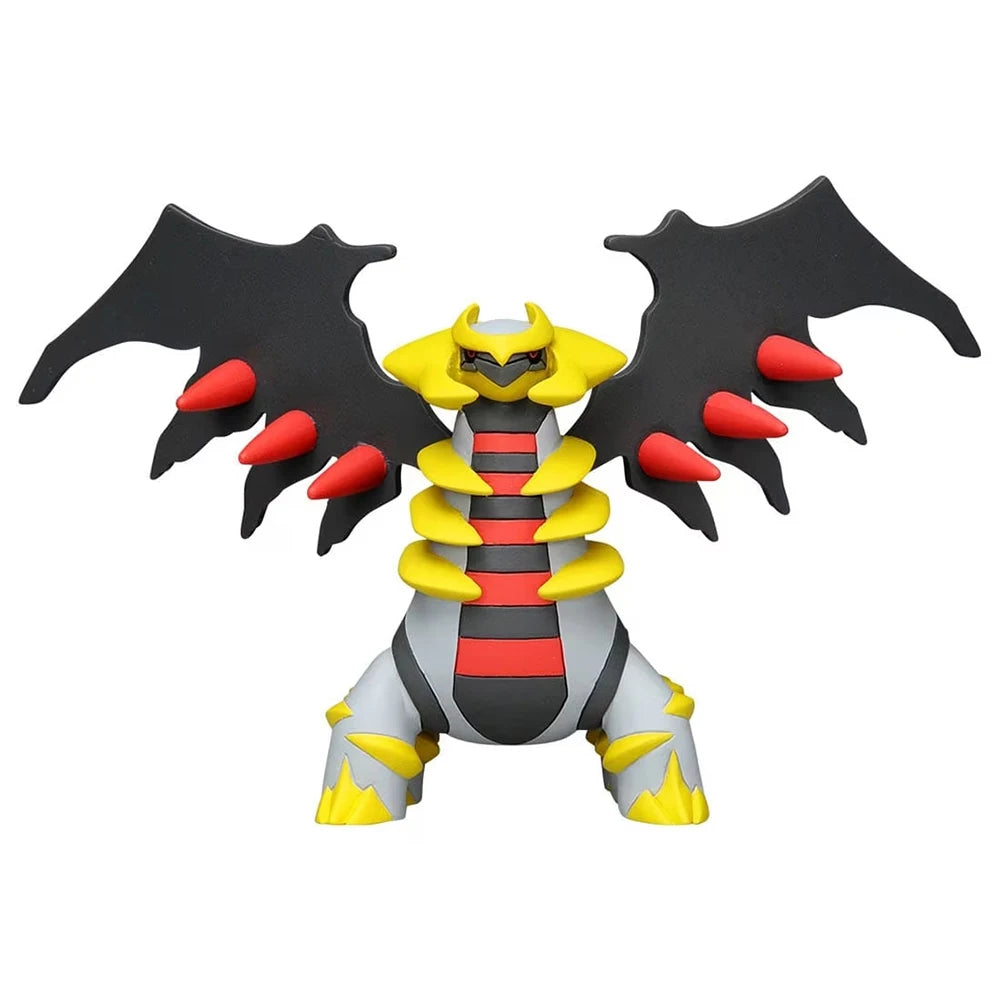 Figurine Pokémon officielle de collection réunissant les légendaires Arceus et Giratina