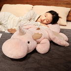 Peluche Licorne Géante 150cm Allongée – Grand Doudou Dragon Moelleux