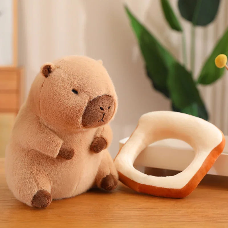 Peluche Capybara Déguisé Kawaii – Doudou Mignon Cosplay Toast, Licorne & Chapeau