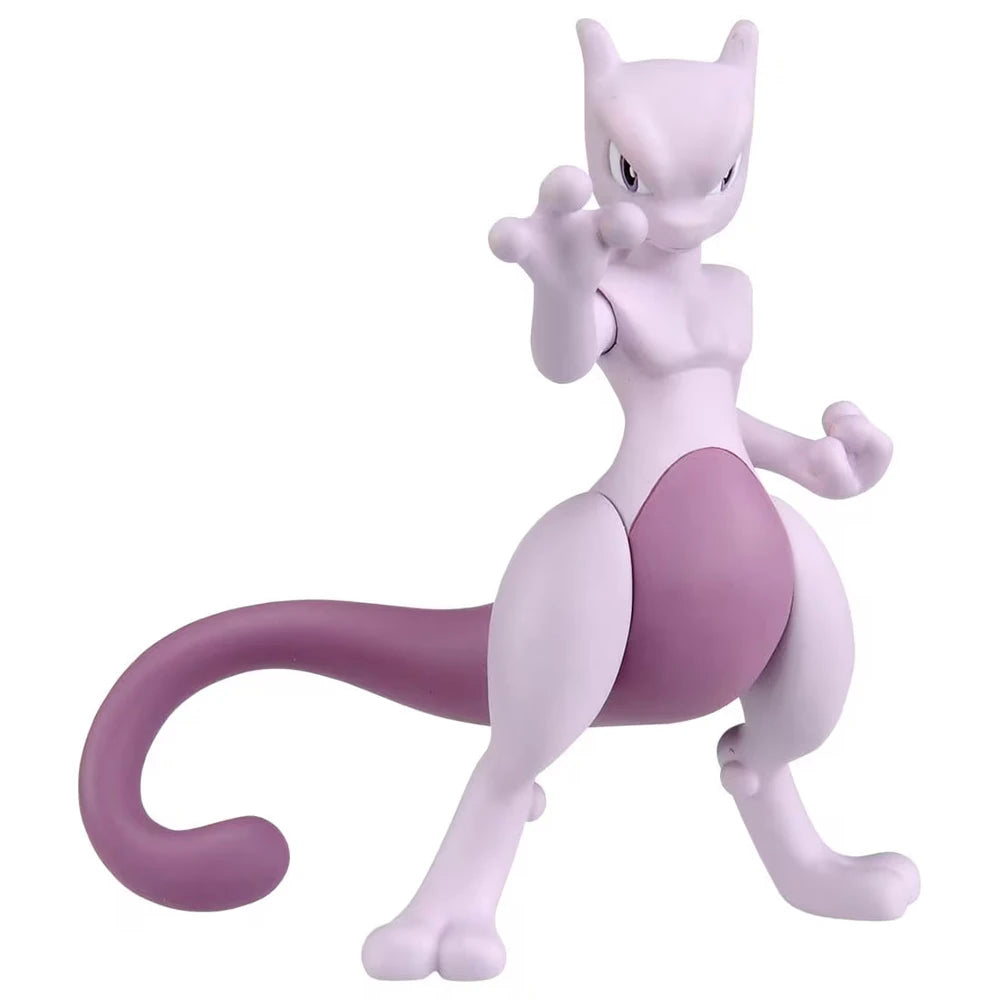 Figurine Pokémon officielle des célèbres Pokémon légendaires Mewtwo et Necrozma (Ultra necrozma).