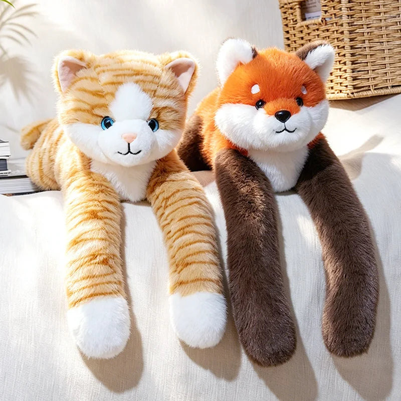 Peluche Animaux Sauvages Longs Bras – Panda, Tigre & Renard Suspendus