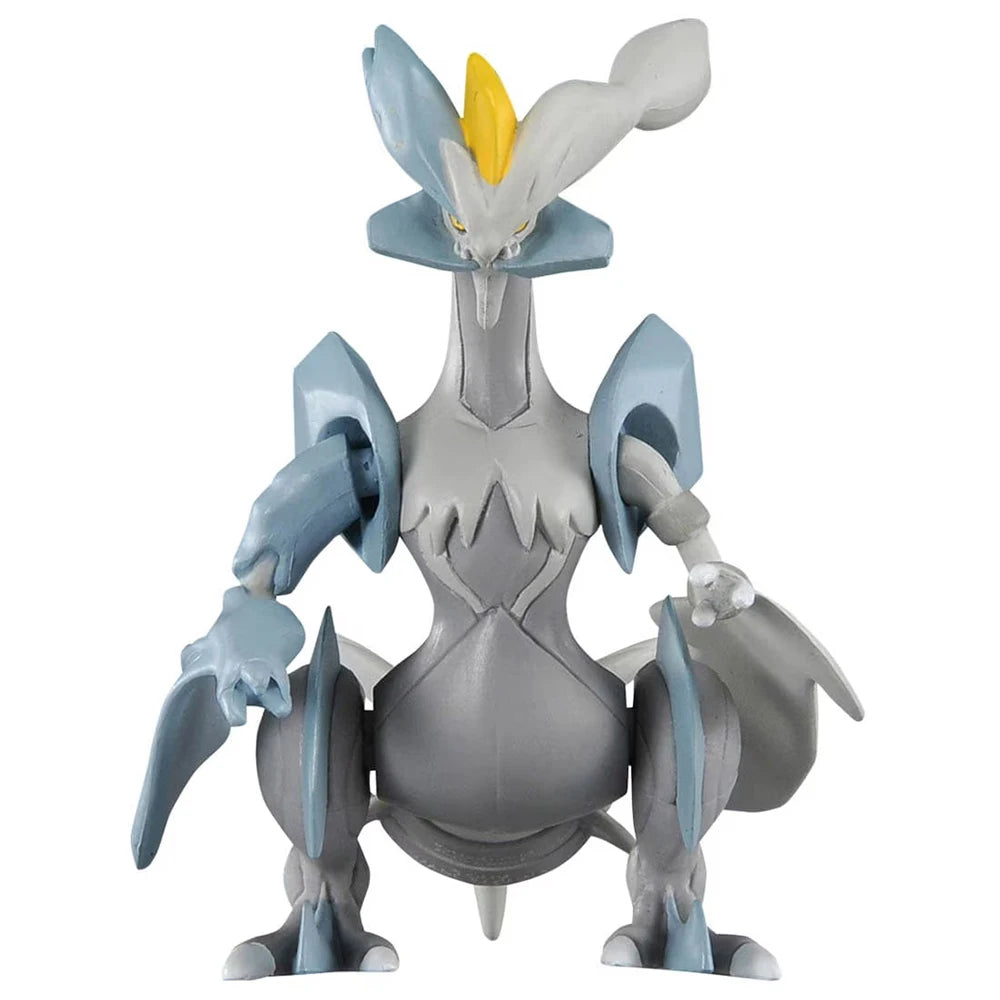 Figurine Pokémon officielle de Kyurem Blanc et Kyurem Noir, Pokémon légendaires d'Unys.