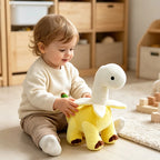 Peluche Dinosaure Banane Épluchée – Doudou Fruit Original & Rigolo 25cm