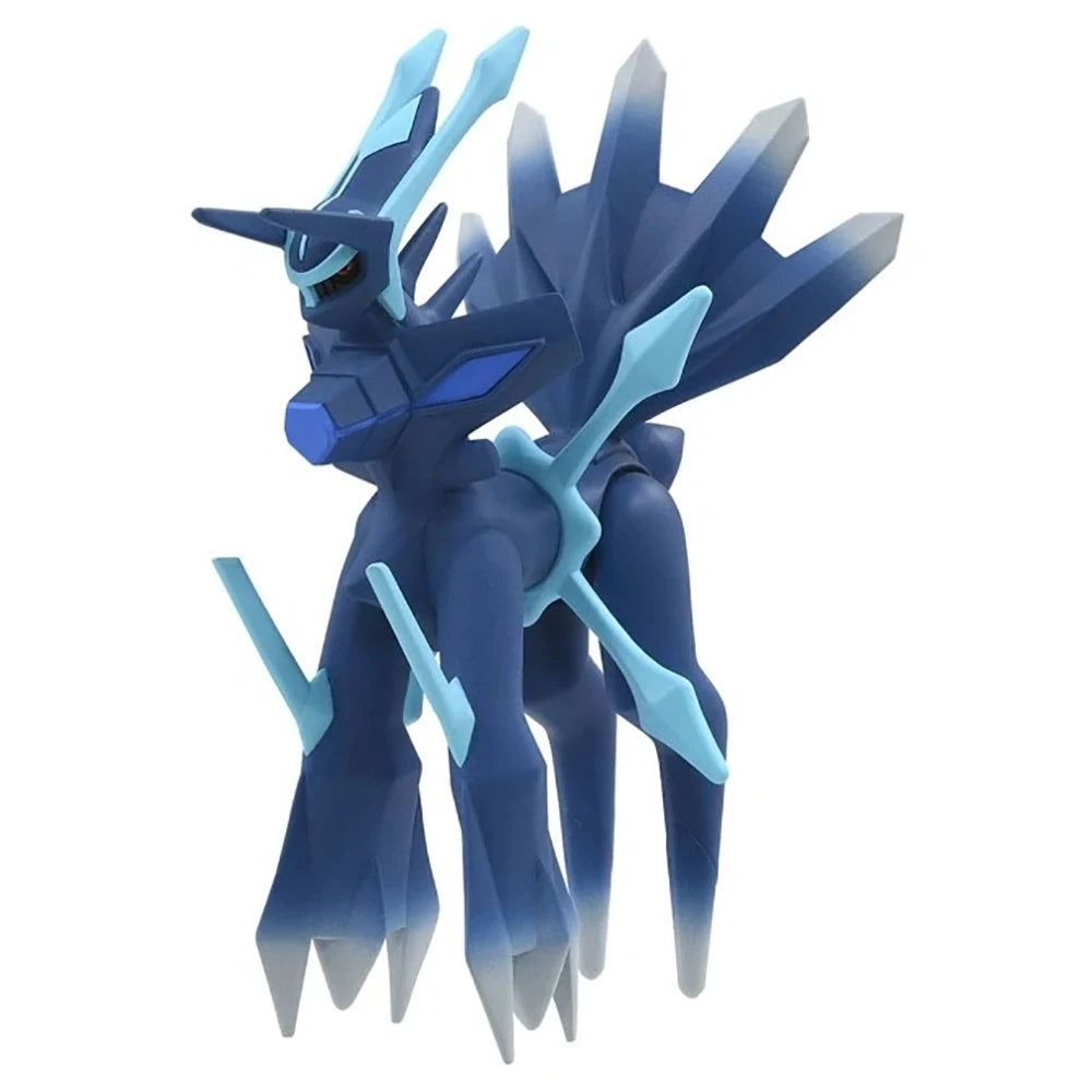 Figurine Pokémon officielle des maîtres du temps et de l'espace, Dialga et Palkia.