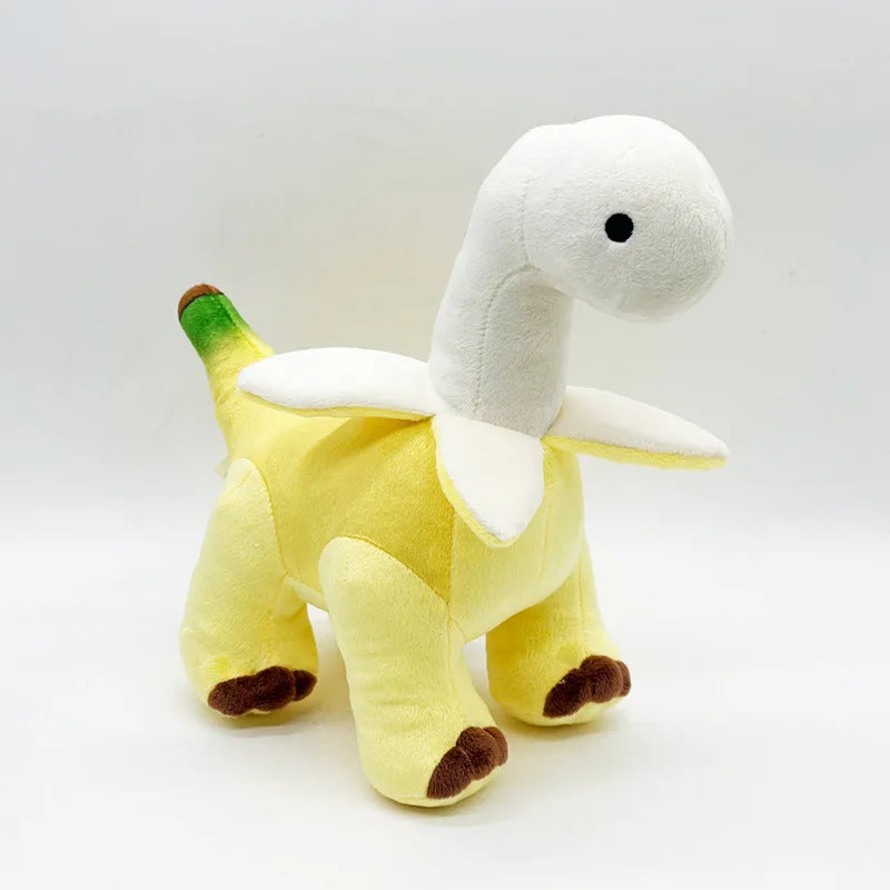 Peluche Dinosaure Banane Épluchée – Doudou Fruit Original & Rigolo 25cm