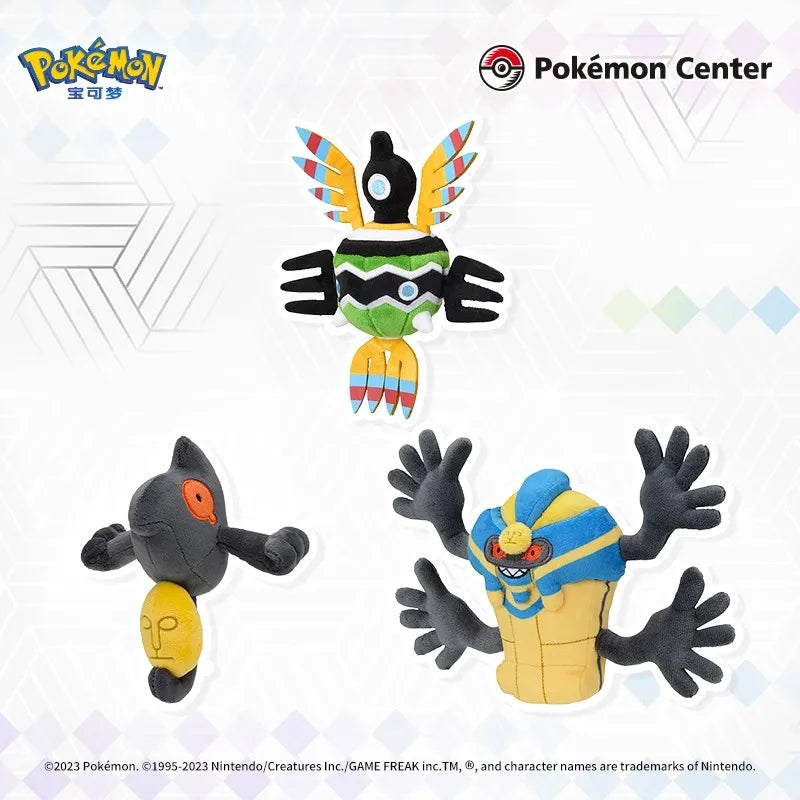 Limited Stock Pokémon Center Plush Toy Palm Series Scrafty Scraggy Sigilyph Yamask Tirtouga Archeops Zoroark Trubbish Minccino
