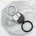 Duo Porte-Clés Chats Yin Yang Noir & Blanc – Pendentif Couple & Équilibre