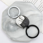 Duo Porte-Clés Chats Yin Yang Noir & Blanc – Pendentif Couple & Équilibre