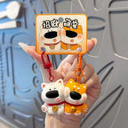 Lot de 2 Porte-Clés Animaux Kawaii – Pendentifs Panda, Canard & Chat en Résine