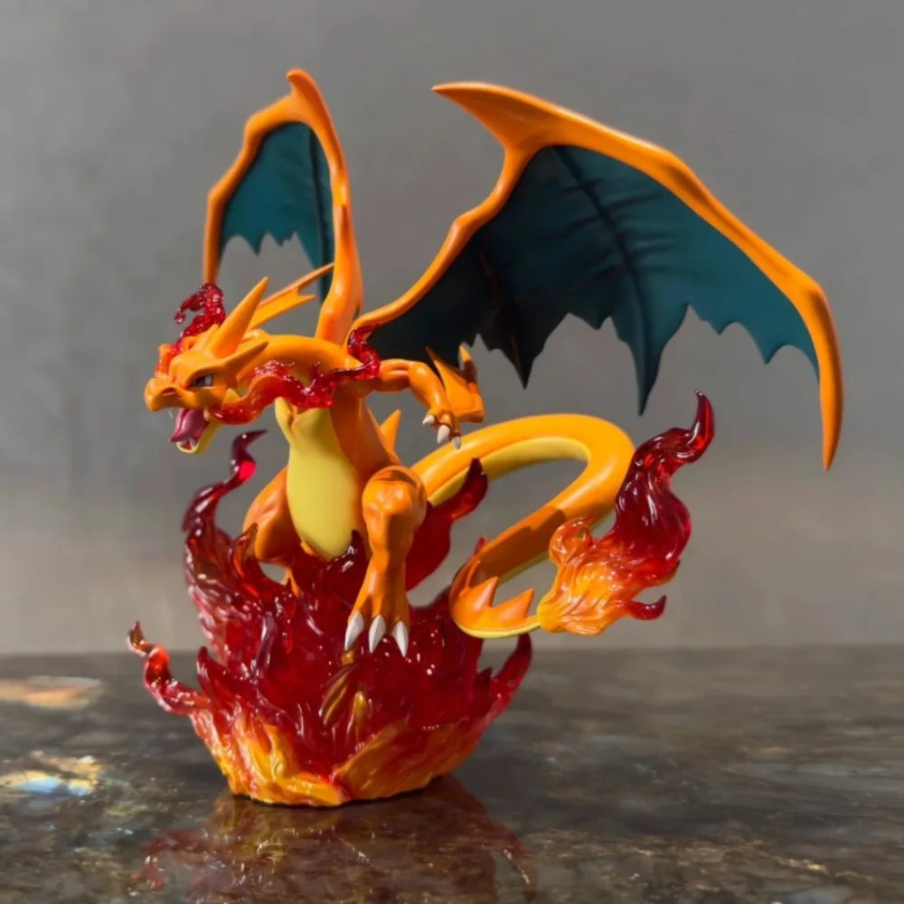 Statue Figurine Pokémon Méga-Dracaufeu X & Y - Affrontement Brasier (36cm)