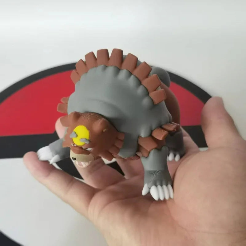 Figurines Pokémon de la ligne évolutive de Teddiursa, Ursaring et Ursaking (Hisui).