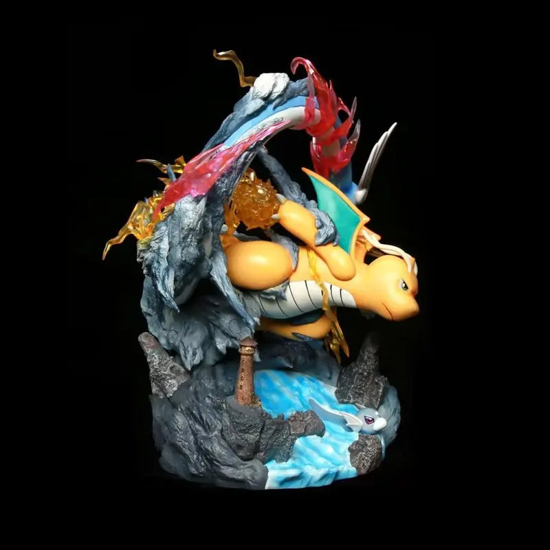 Statue Figurine Pokémon Évolution Dracolosse - Minidraco & Draco (30cm)
