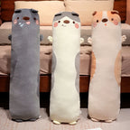 Peluche Longue Chien Polochon Géant – Coussin de Corps Moelleux & Traversin Sommeil