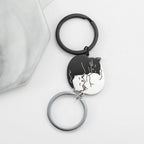 Duo Porte-Clés Chats Yin Yang Noir & Blanc – Pendentif Couple & Équilibre