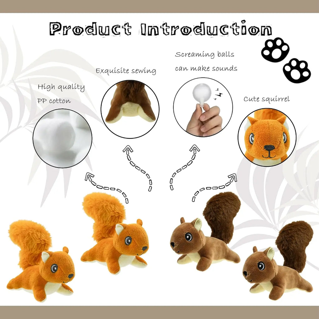 Peluche Gland Interactive Cache-Cache – Maison Remplie de Mini Écureuils