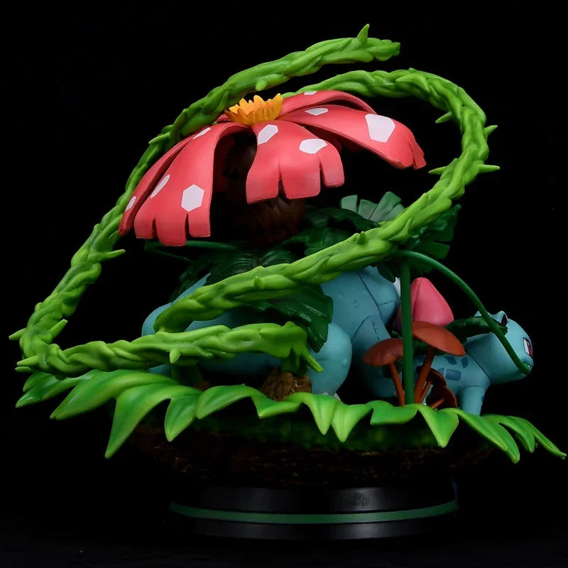 Statue Figurine Pokémon Évolution Florizarre - Effet Forêt Botanique
