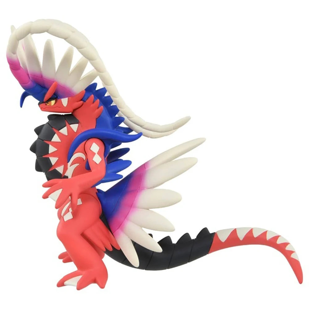 Figurine Pokémon officielle des Pokémon légendaires Koraidon et Miraidon de Paldea.