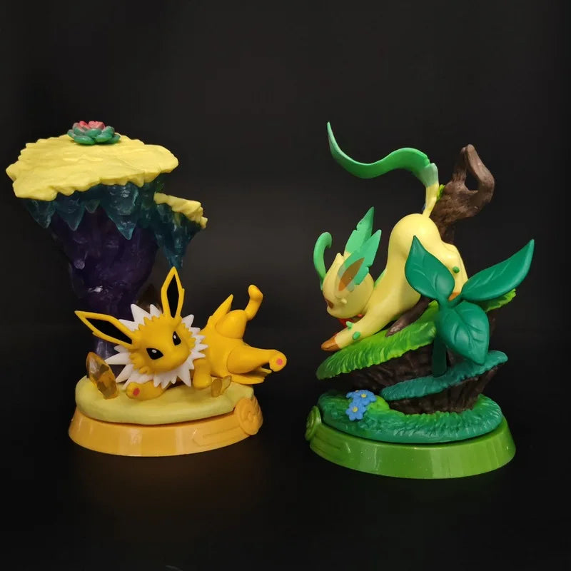 Set Figurines Pokémon Évolutions Évoli - Nymphali, Noctali, Aquali & Famille (9pcs)