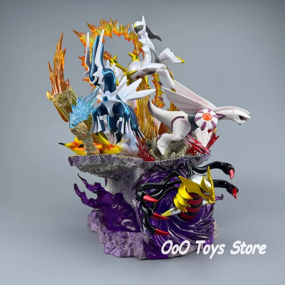 Statue Figurine Pokémon Légendaires Sinnoh - Arceus, Dialga, Palkia & Giratina (35cm)