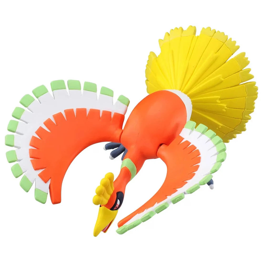 Figurine Pokémon officielle des Pokémon légendaires de Johto : Ho-Oh et Lugia