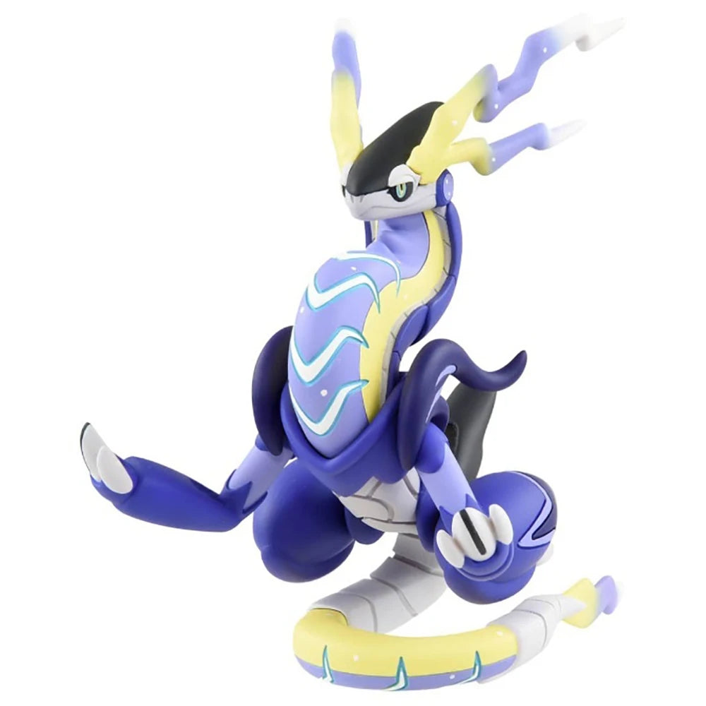 Figurine Pokémon officielle des Pokémon légendaires Koraidon et Miraidon de Paldea.