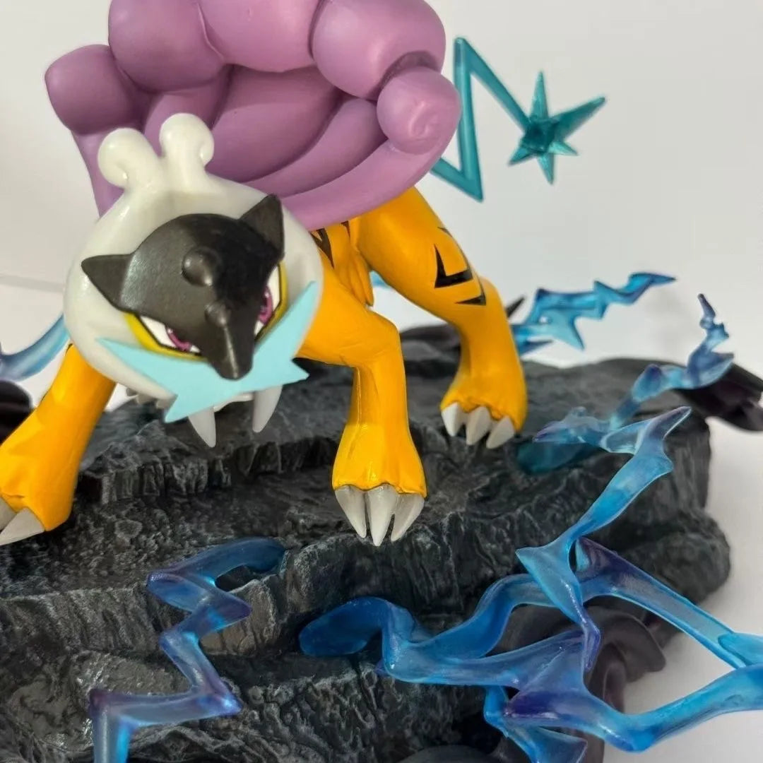 Statue Figurine Pokémon Raikou Légendaire - Effet Éclair Forestier
