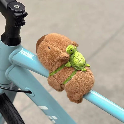 Bracelet Peluche Capybara Claque – Doudou Poignet & Accroche Voiture Tortue
