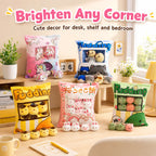 Sachet de Peluches Paquet de Gâteaux Kawaii – Coussin Snack Rempli de Mini Doudous
