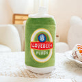 Peluche Chope de Bière & Tonneau Mousse – Doudou Kawaii Rigolo Boisson