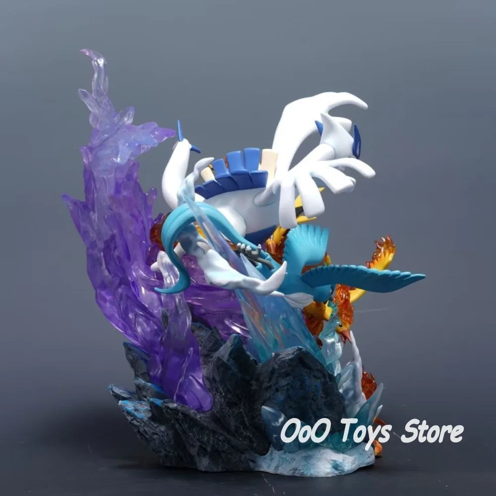 Statue Figurine Pokémon Légendaires Oiseaux - Lugia, Artikodin, Élector & Sulfura (31cm)