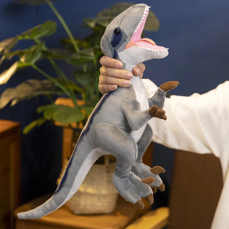 Peluche Dinosaure Réaliste Colore – Triceratops, Diplodocus & Stegosaure
