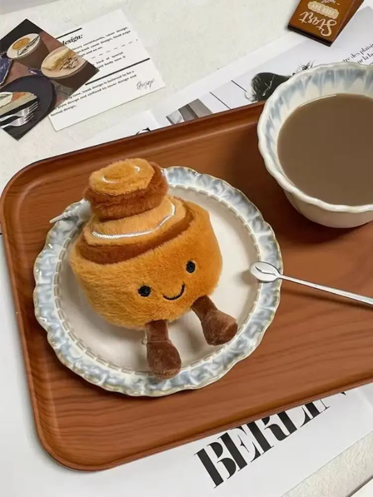 Peluche Petit-Déjeuner Kawaii – Doudou Pancakes, Toast & Brioche Souriante