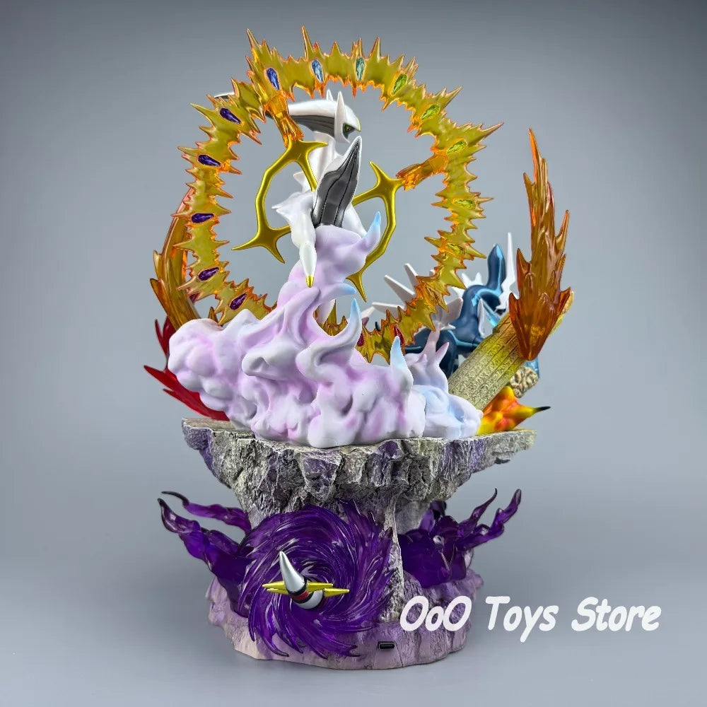 Statue Figurine Pokémon Légendaires Sinnoh - Arceus, Dialga, Palkia & Giratina (35cm)