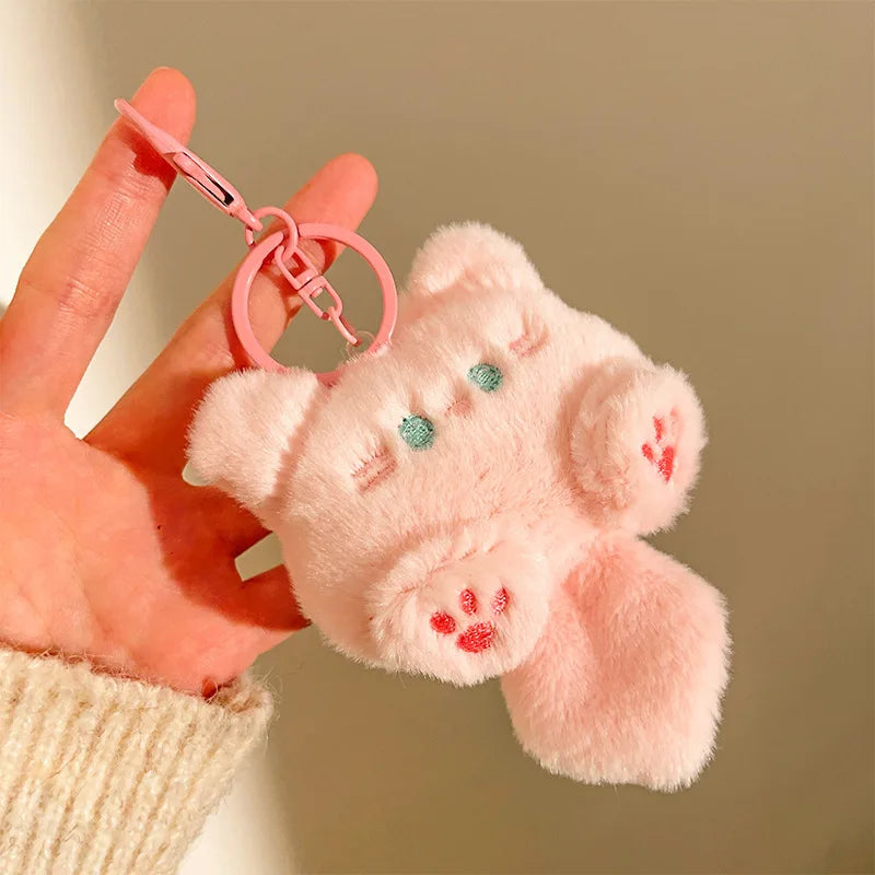 Mini Pendentif Peluche Kawaii – Bijou de Sac porte clé Ours, Fraise, Étoile & Lapin