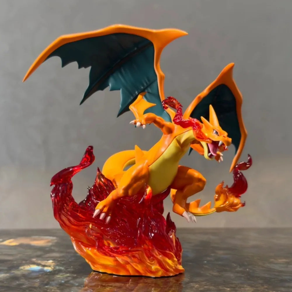Statue Figurine Pokémon Méga-Dracaufeu X & Y - Affrontement Brasier (36cm)