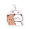 Porte-Clés Acrylique Bubu Dudu Amour – Pendentif Sac Bisou & Couronne
